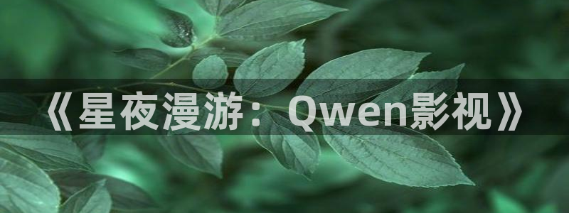 《星夜漫游：Qwen影视》