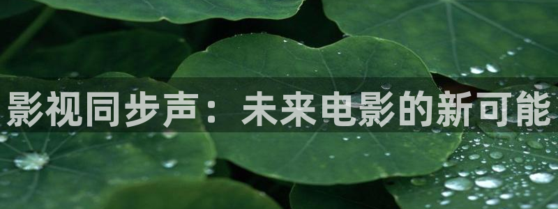 影视同步声：未来电影的新可能